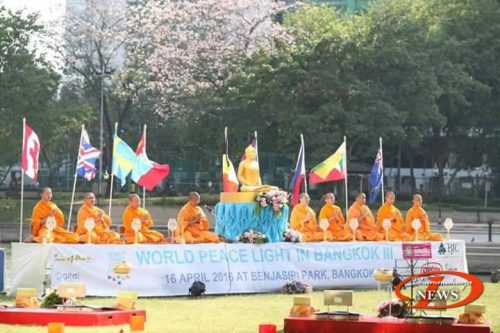 world peace light in Bkk